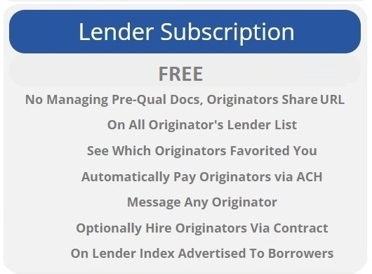 Lender Pricing